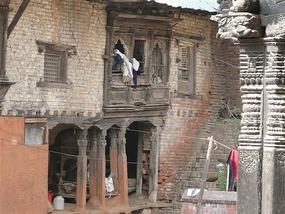 Poverty that locals live in..