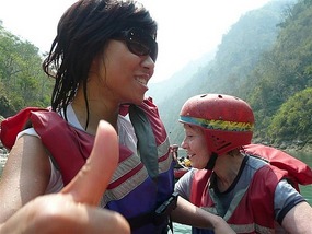 Thumbs up girls we're of!