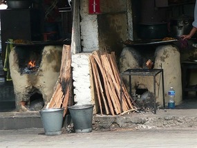Bizarre but wicked ovens on the road side!