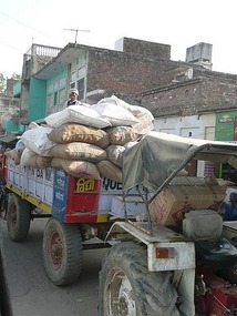 Crazy piled vehicles...
