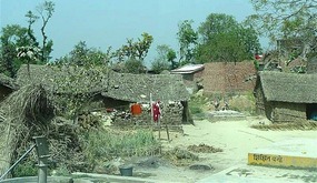 Crumbling shacks