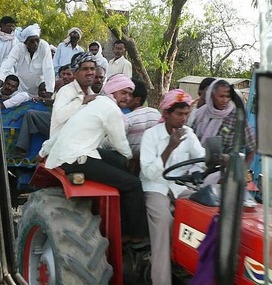 Leaving work on a tractor...why not!