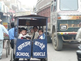 Local school bus, just wicked!