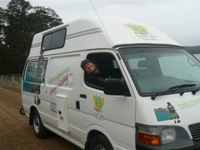 Would you let Nic drive? Van @ Lake Binny