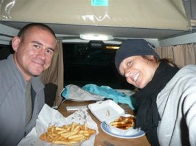 Fish and Chips!!! Plus a pie....