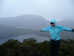 Looking over Lake Lilla, WET!