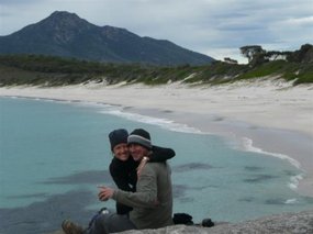 Breakfast spot at Wineglass Bay!