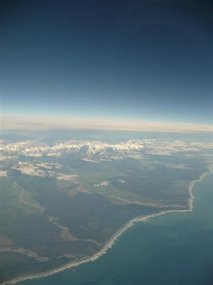 Viewas we flew into NZ - our first sighting!
