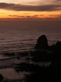 Sunsetting on the rocks