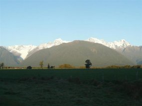 View of the 'Peaks,' Tasman & Cook Mountains