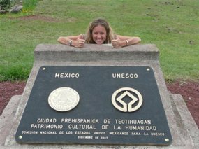 Famous ancient ruins of Teotihuacan!