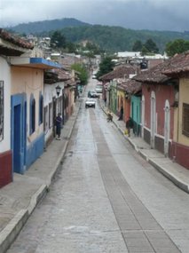 Typical hilly backstreet