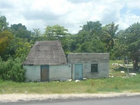Typical straw house in the countryside