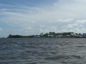 Looking back on Belize City!