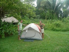 Not a bad tent eh but wil it survive the jaguars?!