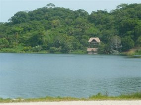 Lake surrounding isle of Flores