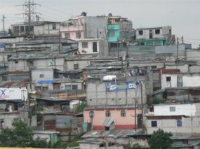 Inner slum areas of Guatemala City