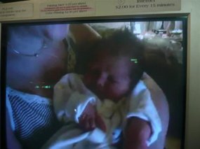 Our first glimpse of Madison on skype!!