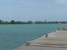 The lagoon on the other side