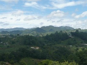 View  across the hills