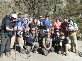 Our group at the start of the Inca Trail!