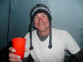 5.45 am tea in the tent, eeek!
