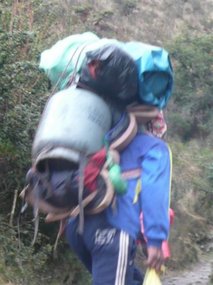 He is carrying what on his back??!!!