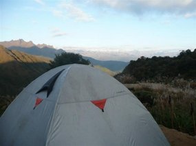 Our tent spot  night 2 not bad eh!
