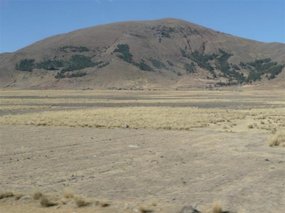 Peruvian landscape near the border