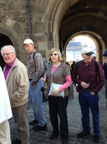 Dennis, Sandy, & Mike in the ticket line
