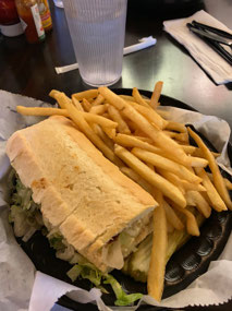 Blackened mahi mahi lunch