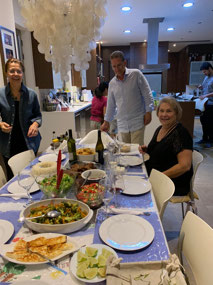 Dinner at the Metaxas house