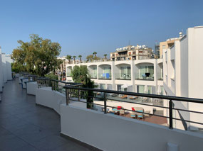View of the inner courtyard at the hotel