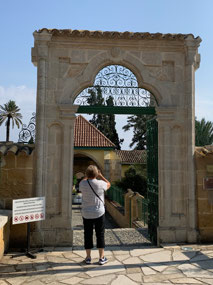 Gate into Hala Sultan Tekke