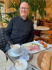 Mike at breakfast