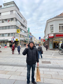 Mike on the shopping street