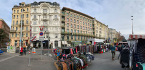 View of the Naschmarkt