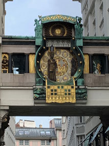 Decoration on a overhead walkway