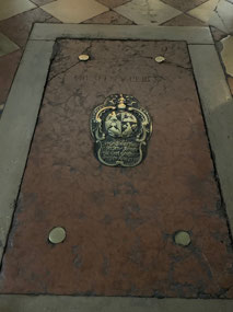 Tomb in the floor of St. Augustines