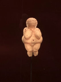 Close up of the Venus figurine