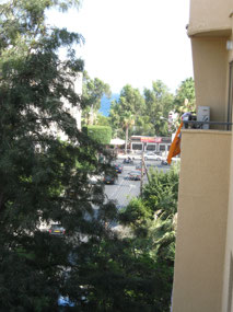 View of the Mediterranean from the balcony