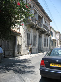 Mike walking on a street in Old Town