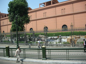 Antiquities outside National Museum