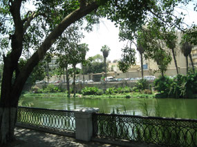 View of the Nile River in the Heliopolis area