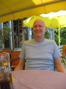 Mike having lunch at the Cutty Sark Bar & Grill