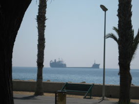 Ships in Limassol Harbor