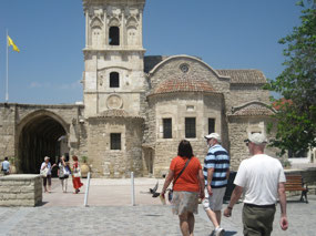 Walking to the Church of St. Lazarus