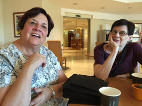 Breakfast at the airport Hilton