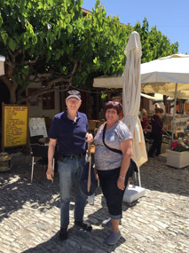 Mike and Tammy in Omodos