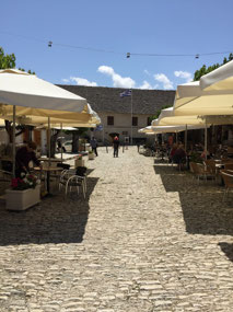 View of Omodos Village square